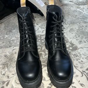 vegan! doc martens jadon platform boot size 11 US